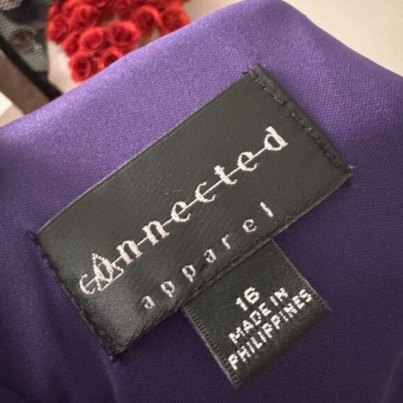 Vestido Morado Elegante con Lazo y Falda Fluida (Deep purple dress) - Picture 6 of 6